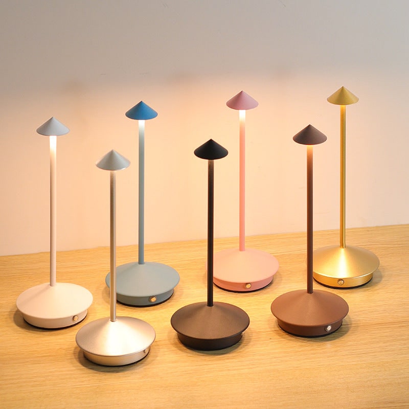 Cordless Table Lamp with USB Rechargeable Battery and Minimalist LED Design - Image 4