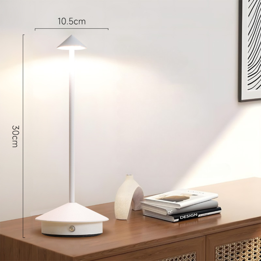 Cordless Table Lamp with USB Rechargeable Battery and Minimalist LED Design - Image 7