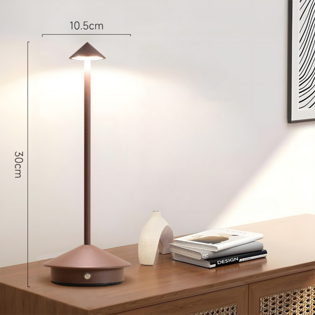 Cordless Table Lamp with USB Rechargeable Battery and Minimalist LED Design - Image 9