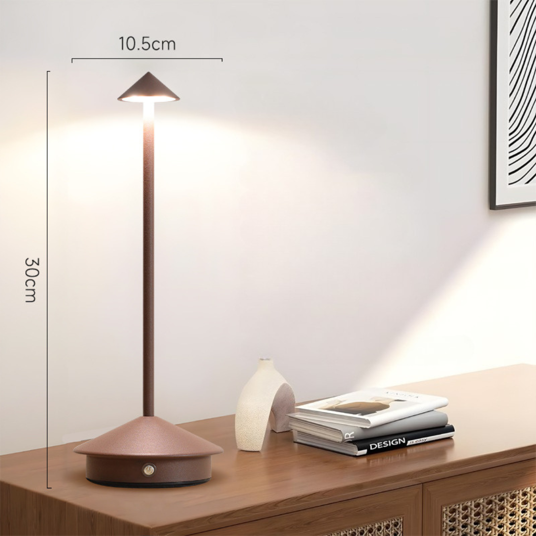 Cordless Table Lamp with USB Rechargeable Battery and Minimalist LED Design - Image 9