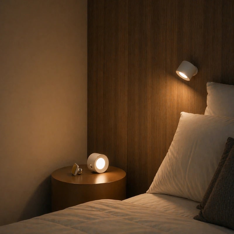 Cordless Wall Sconce Battery Operated Rechargeable Light Magnetic Adjustable LED - Image 2