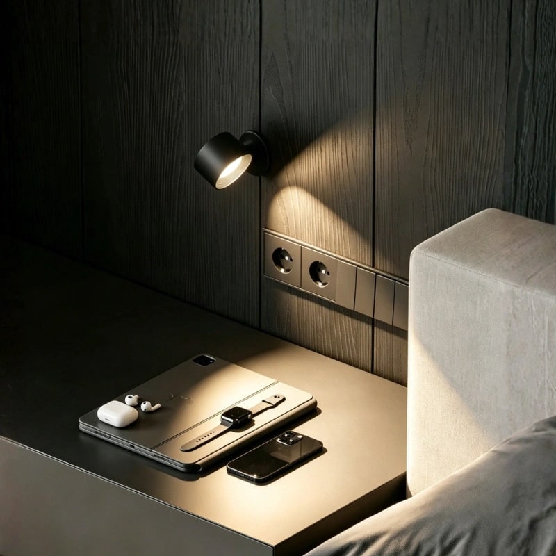 Cordless Wall Sconce Battery Operated Rechargeable Light Magnetic Adjustable LED - Image 3