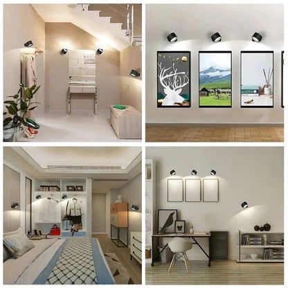 Cordless Wall Sconce with Modern Lighting Battery Powered 360° Rotating Magnetic Mount - Image 8