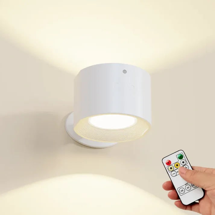 Cordless Wall Sconce with Remote Control Rechargeable LED Battery Powered Lighting - Image 2