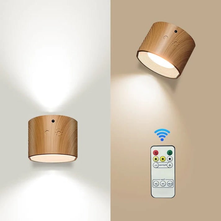 Cordless Wall Sconce with Remote Control Rechargeable LED Battery Powered Lighting - Image 3