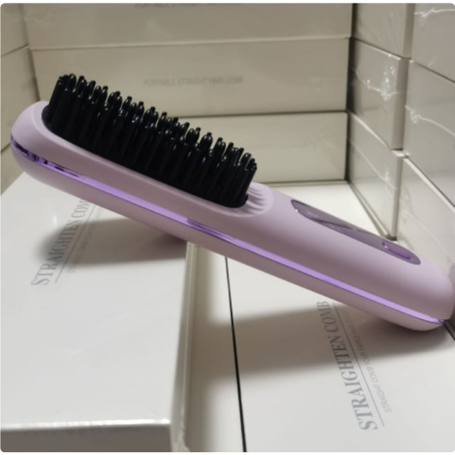 Cordless Wireless Hair Straightener Brush with Fast Heating USB Charging and Storage Pouch - Image 10