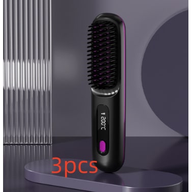 Cordless Wireless Hair Straightener Brush with Fast Heating USB Charging and Storage Pouch - Image 14