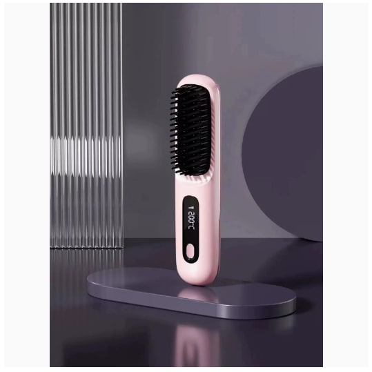 Cordless Wireless Hair Straightener Brush with Fast Heating USB Charging and Storage Pouch - Image 19