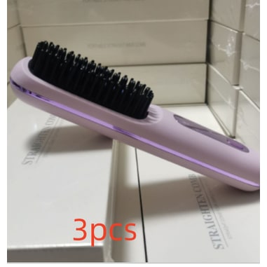 Cordless Wireless Hair Straightener Brush with Fast Heating USB Charging and Storage Pouch - Image 20
