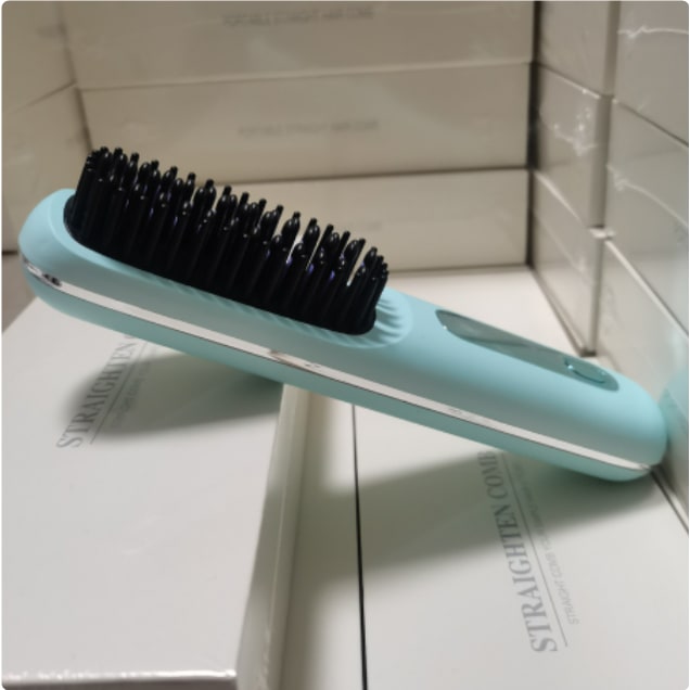 Cordless Wireless Hair Straightener Brush with Fast Heating USB Charging and Storage Pouch - Image 21