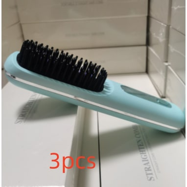 Cordless Wireless Hair Straightener Brush with Fast Heating USB Charging and Storage Pouch - Image 29