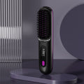 Cordless Wireless Hair Straightener Brush with Fast Heating USB Charging and Storage Pouch - Image 3