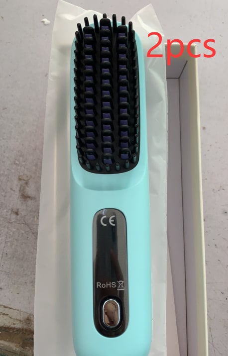 Cordless Wireless Hair Straightener Brush with Fast Heating USB Charging and Storage Pouch - Image 4