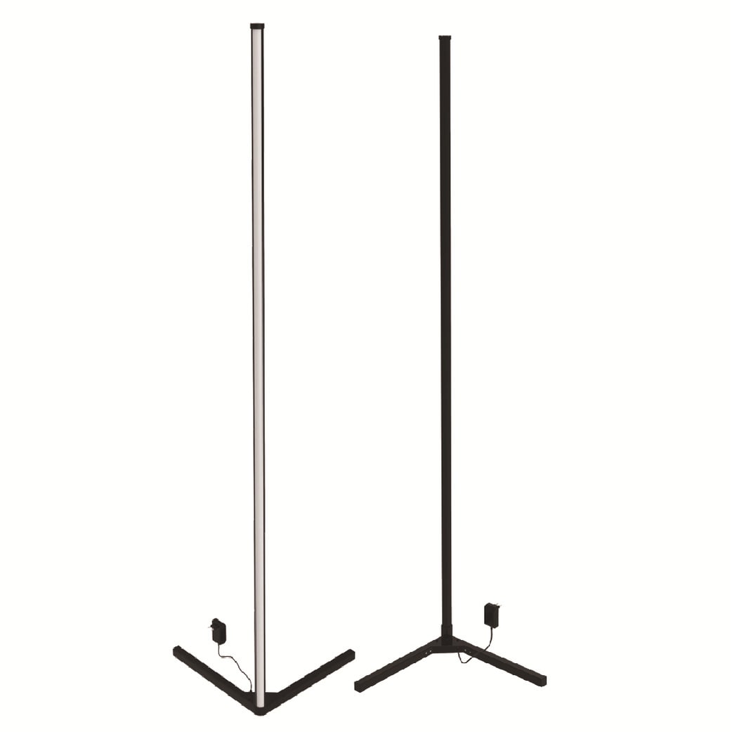 Corner Arc LED Floor Lamp with Remote Control and Rgb Color-Changing Light Torchiere - Image 5