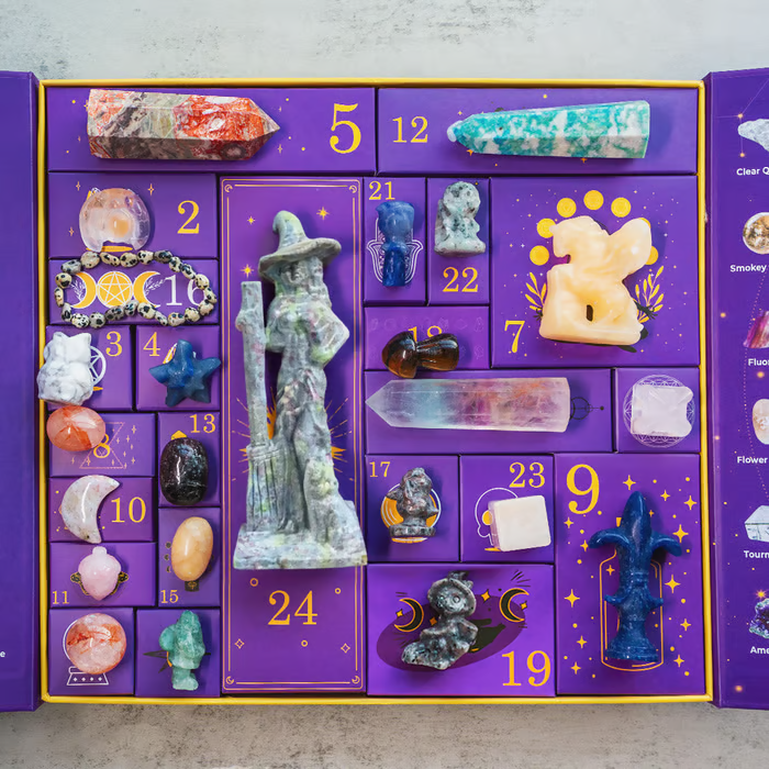 Crystal Advent Calendar with Gemstones for Christmas Countdown - Image 2
