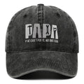 Dad Gang Hat with Embroidered Papa Design and Vintage Washed Cotton - Image 1