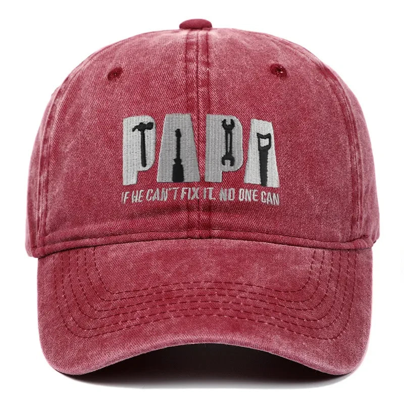 Dad Gang Hat with Embroidered Papa Design and Vintage Washed Cotton - Image 8