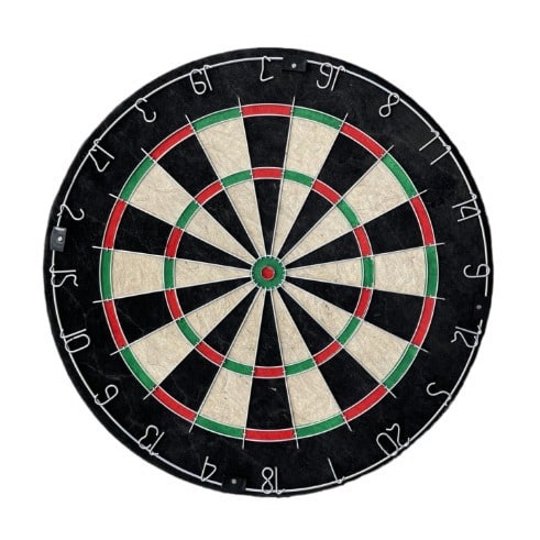 Dartboard with Darts Sisal Bristle Board with Steel Tip and Removable Number Ring 18 Inch - Image 1