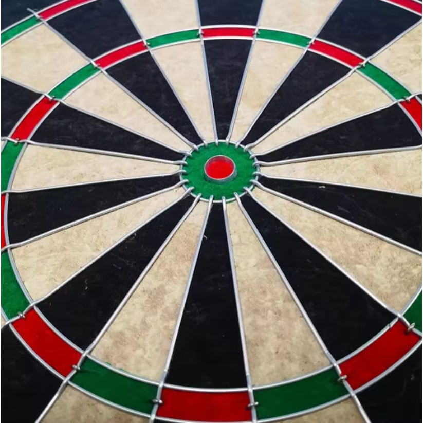 Dartboard with Darts Sisal Bristle Board with Steel Tip and Removable Number Ring 18 Inch - Image 3
