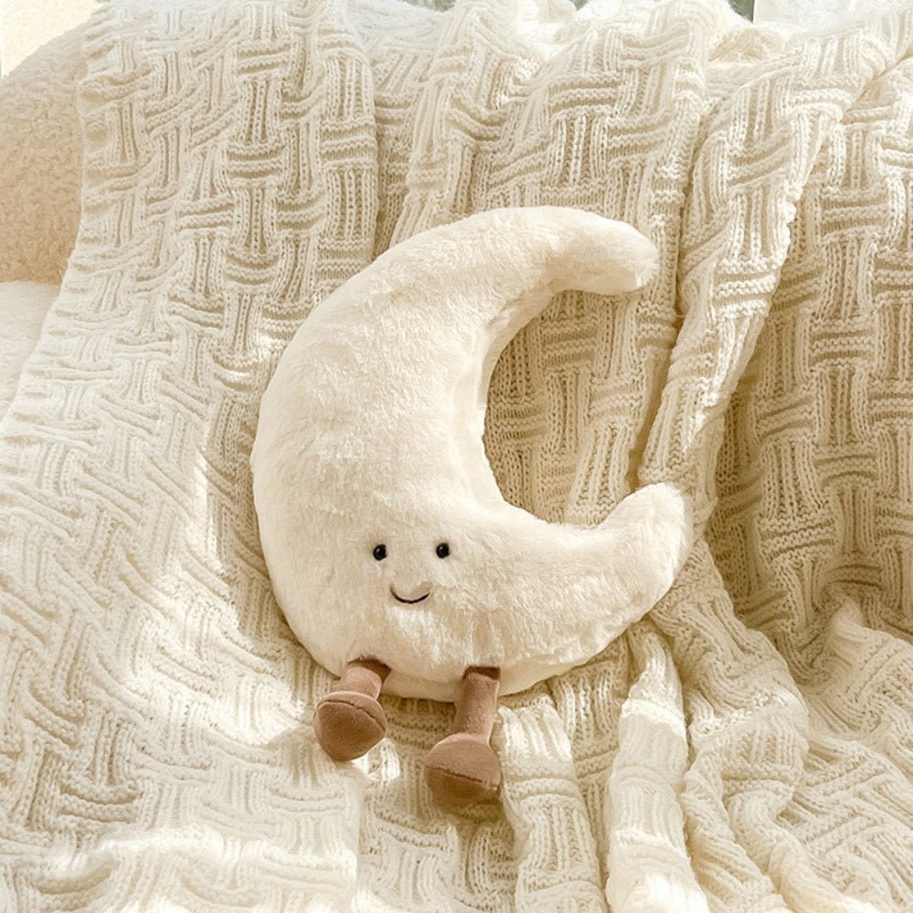 Decorative Throw Pillow Plush Soft Embroidered Face Stuffed Cushion Gift Fabric - Image 2