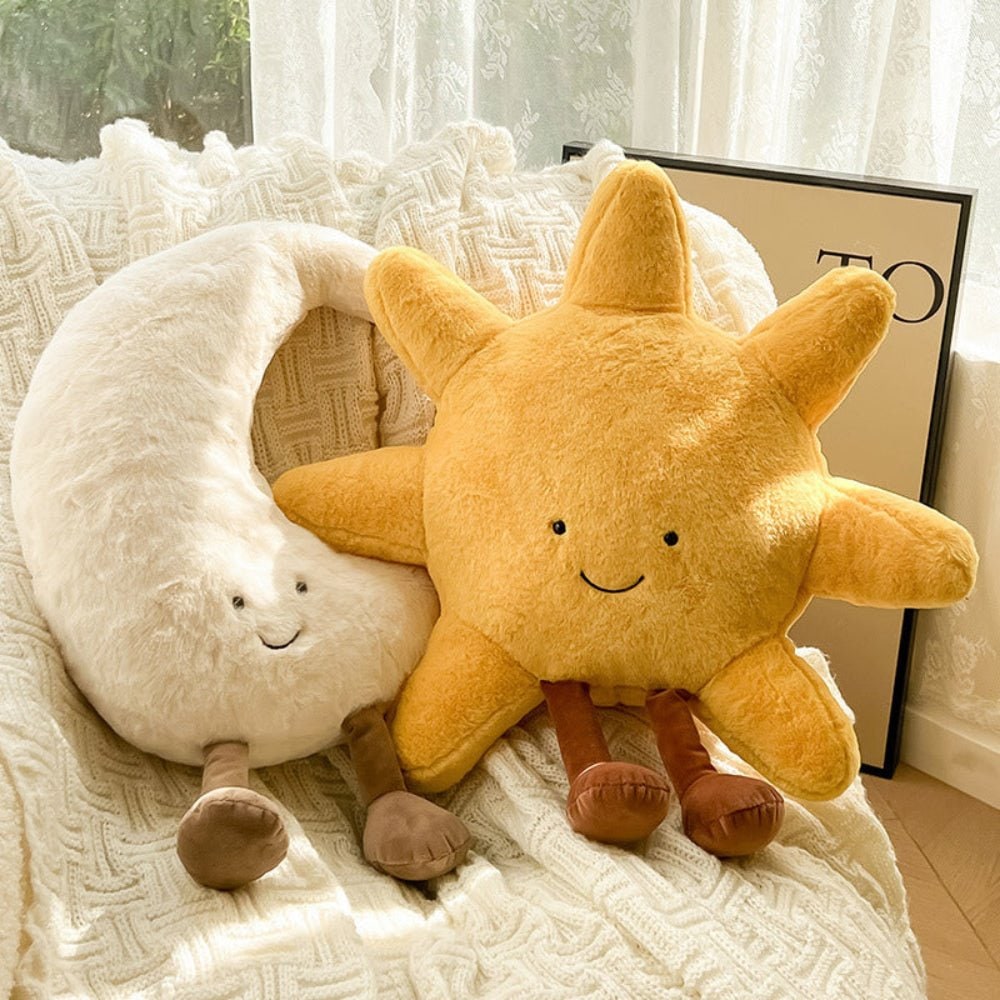 Decorative Throw Pillow Plush Soft Embroidered Face Stuffed Cushion Gift Fabric - Image 3