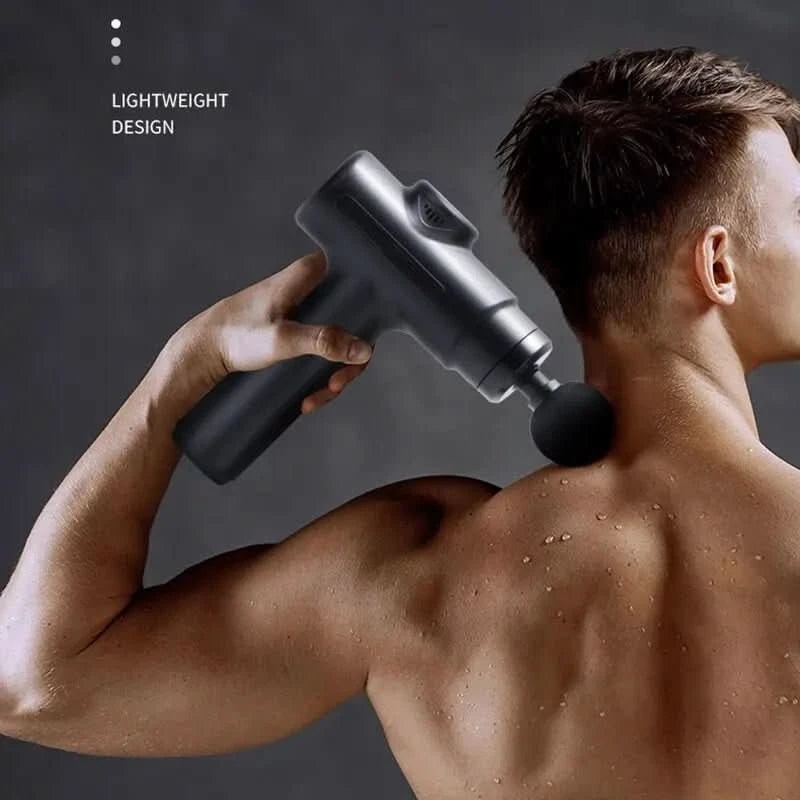 Deep Tissue Percussion Portable Massage Gun Electric Handheld Eight Heads Back - Image 3