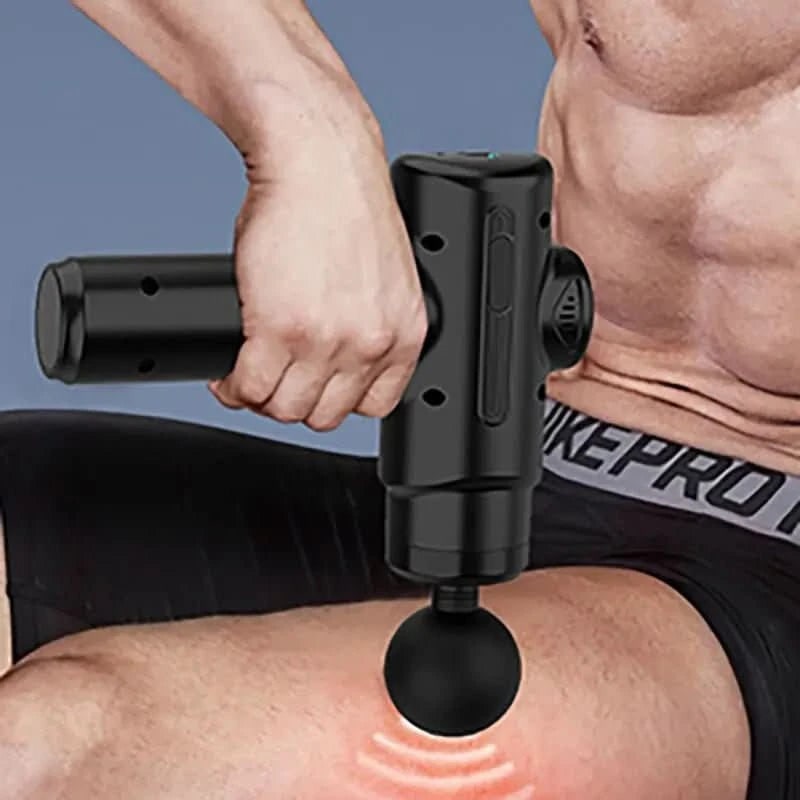 Deep Tissue Percussion Portable Massage Gun Electric Handheld Eight Heads Back - Image 4