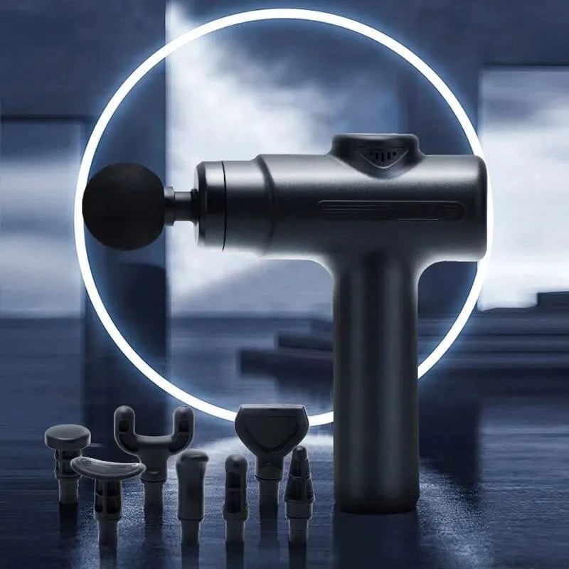 Deep Tissue Percussion Portable Massage Gun Electric Handheld Eight Heads Back - Image 6