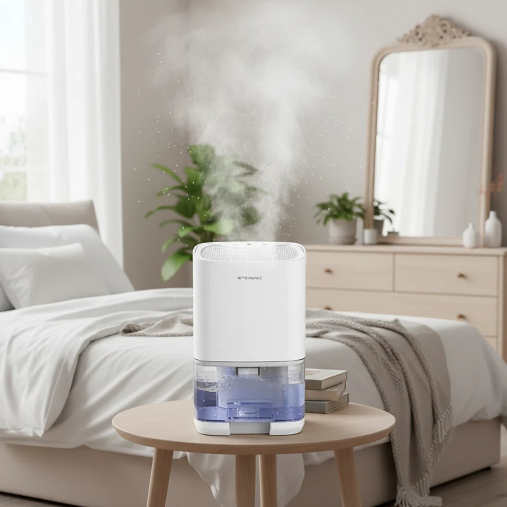 Portable Room Air Dehumidifier with Compact Design
