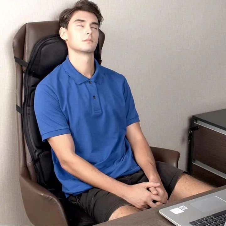 Desk Chair Seat Cushion with Massage Heat and Car Adapter for Pressure Relief Bleacher - Image 3
