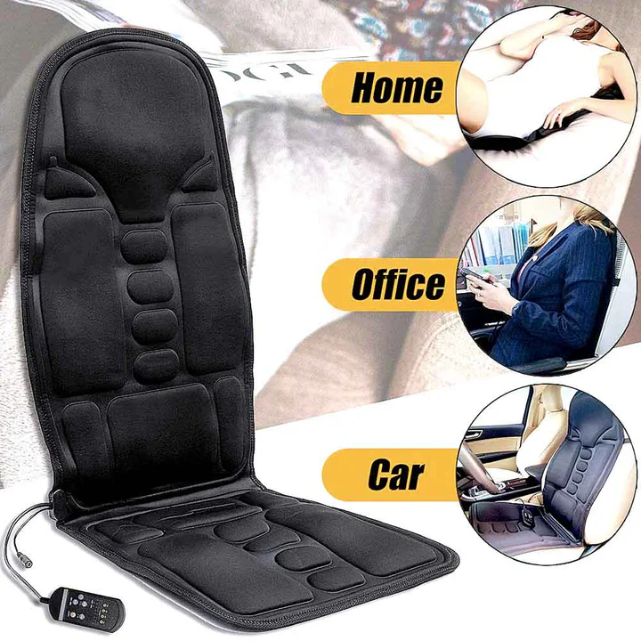 Desk Chair Seat Cushion with Massage Heat and Car Adapter for Pressure Relief Bleacher - Image 4