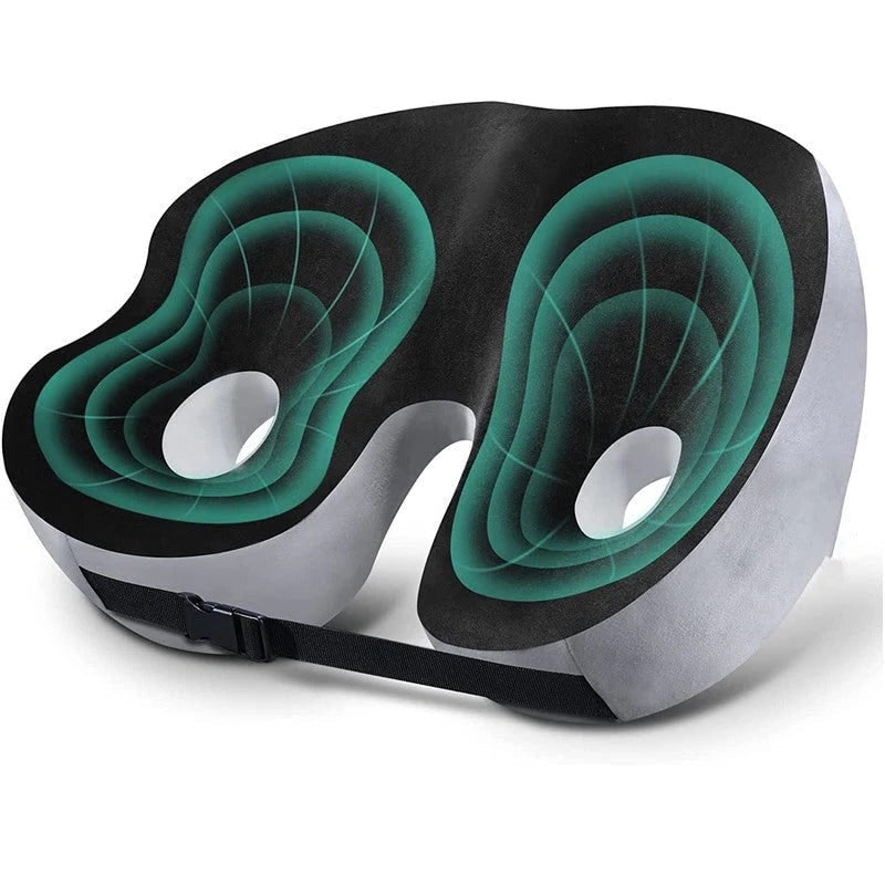 Desk Chair Seat Cushion with Orthopedic Ergonomic Support and Removable Mesh Cover - Image 14