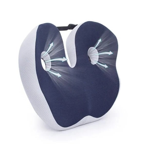 Desk Chair Seat Cushion with Orthopedic Ergonomic Support and Removable Mesh Cover - Image 6