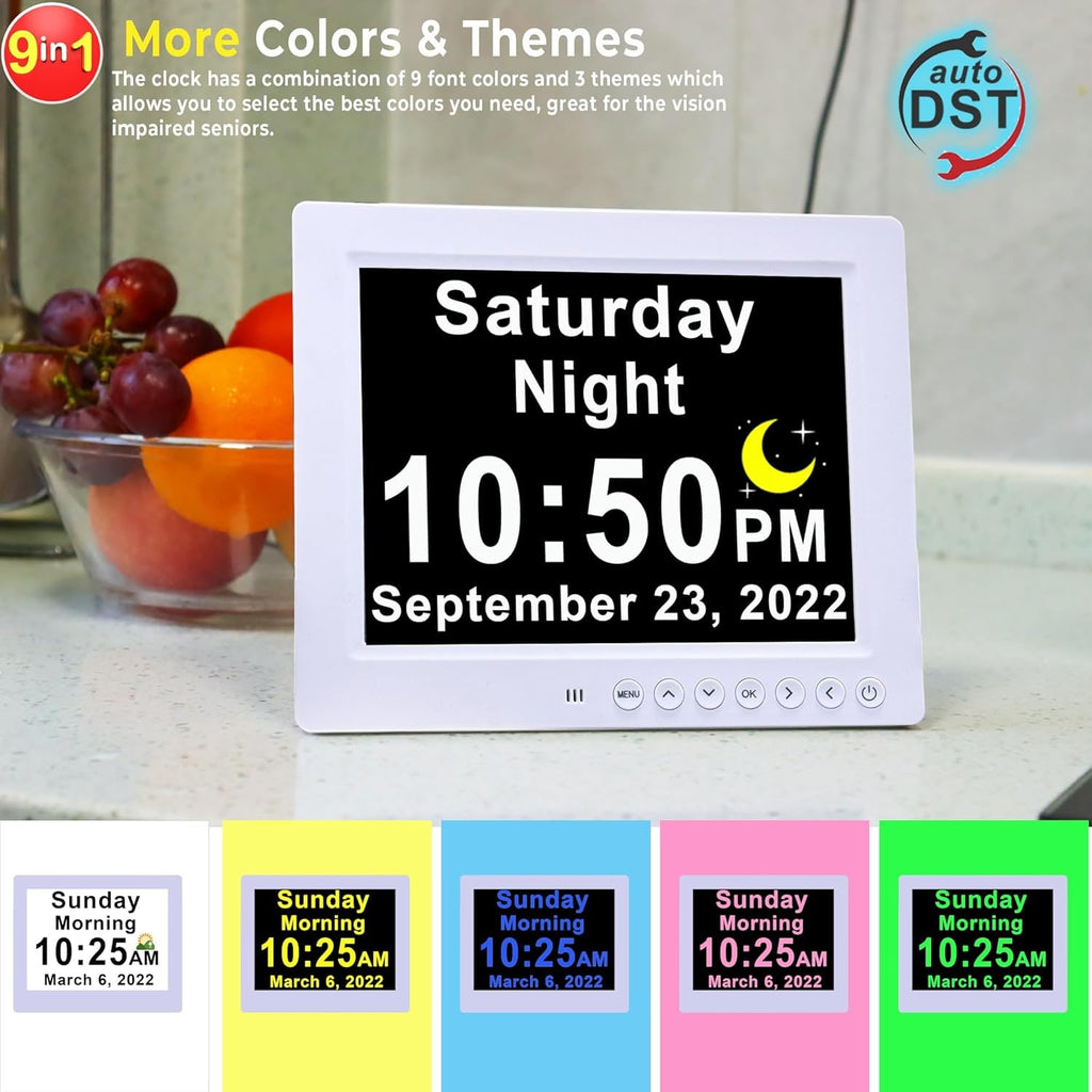 Digital Alarm Clock with Calendar Day Display and Remote Control Led - Image 8