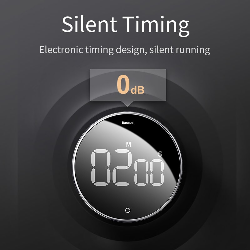 Digital Countdown Timer with 10 30 Minute Clock and Magnetic Back - Image 1