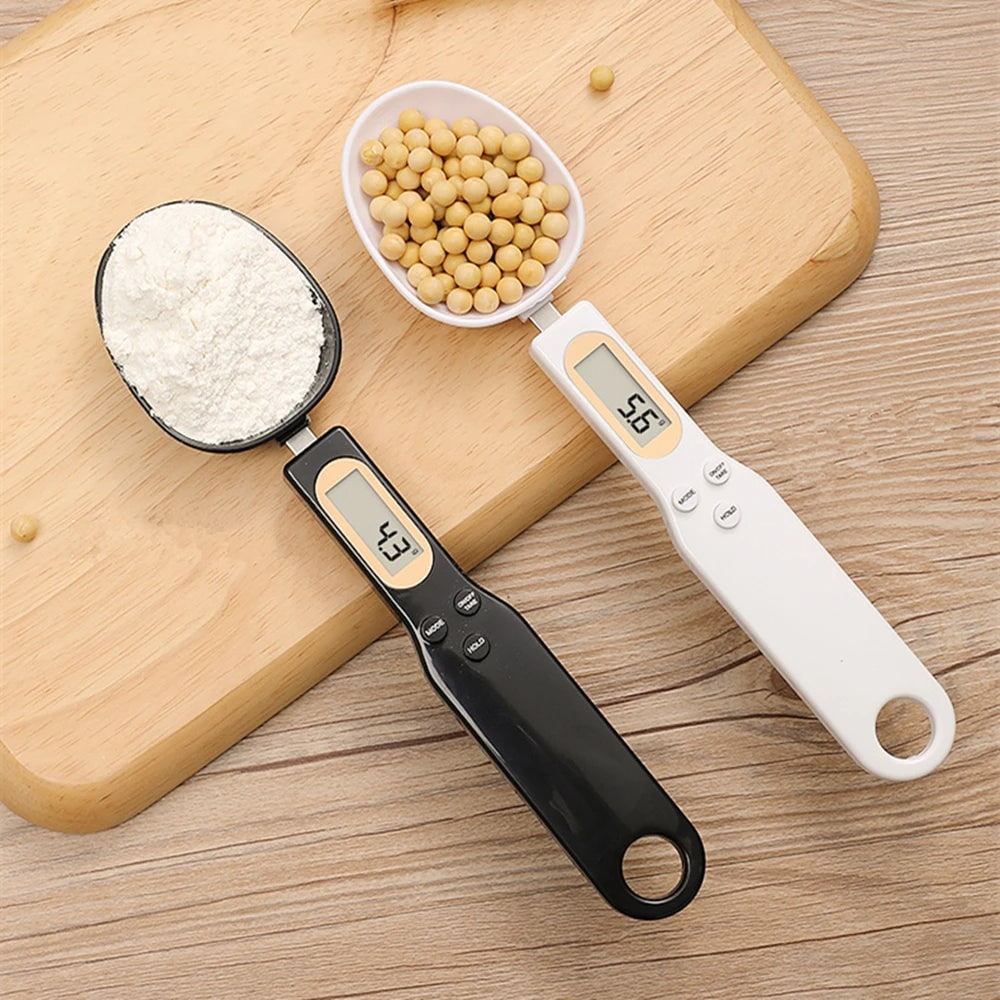 Digital Measuring Spoon with Lcd Display and Interchangeable Scoop Heads Scale - Image 3