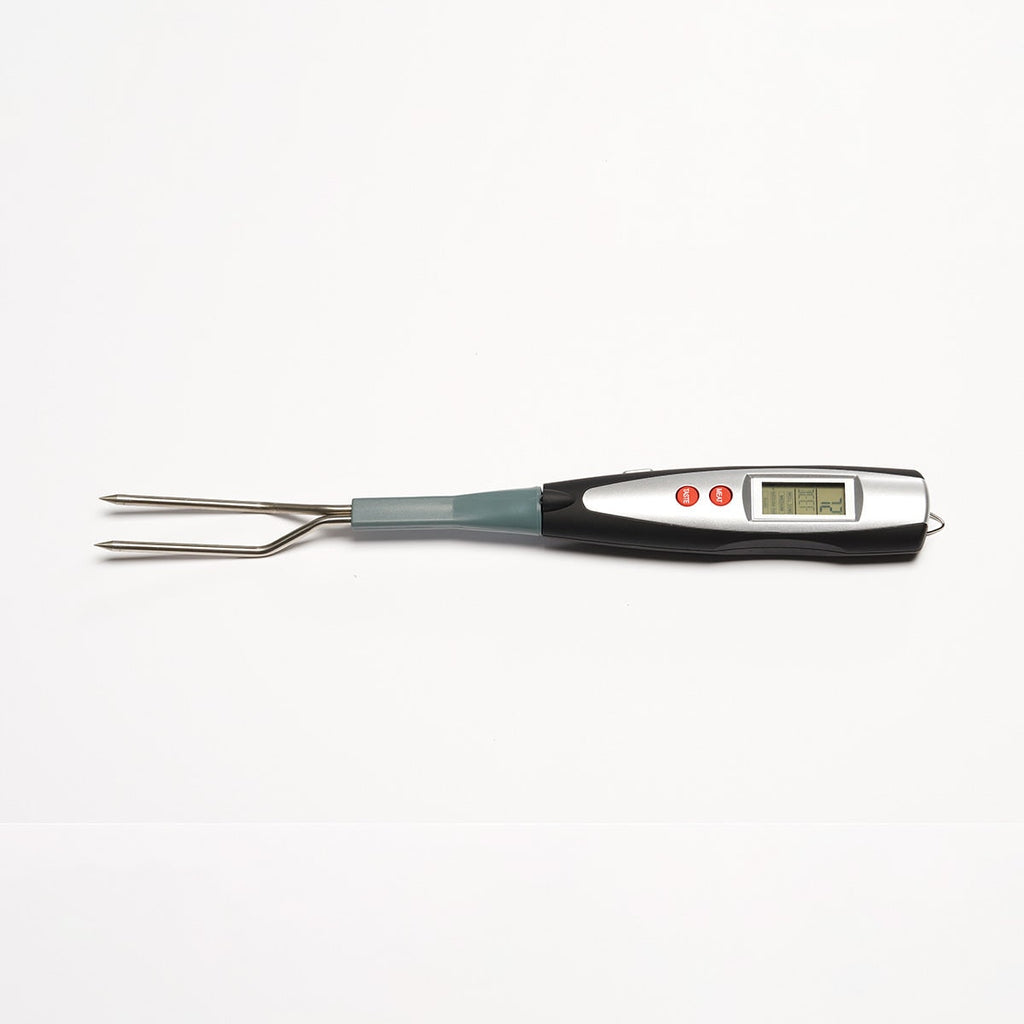 Digital Meat Thermometer Instant Read Grill Bbq Fork Stainless Steel LED - Image 2