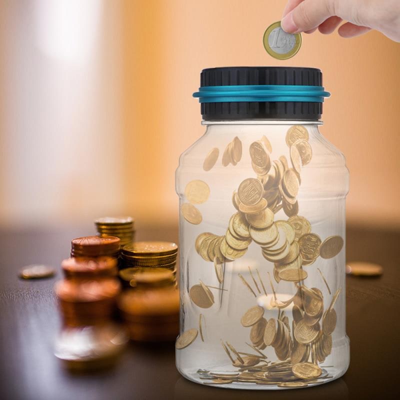 Digital Piggy Bank with Lcd Screen and Coin Counting for Large Capacity Savings Wooden - Image 9