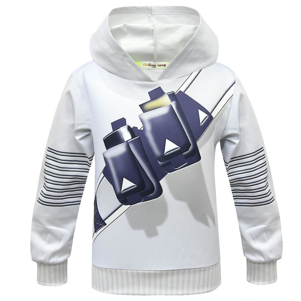 Dj Costume with Light Up LED Mask and Multi-Color Hoodie Pants Set - Image 7