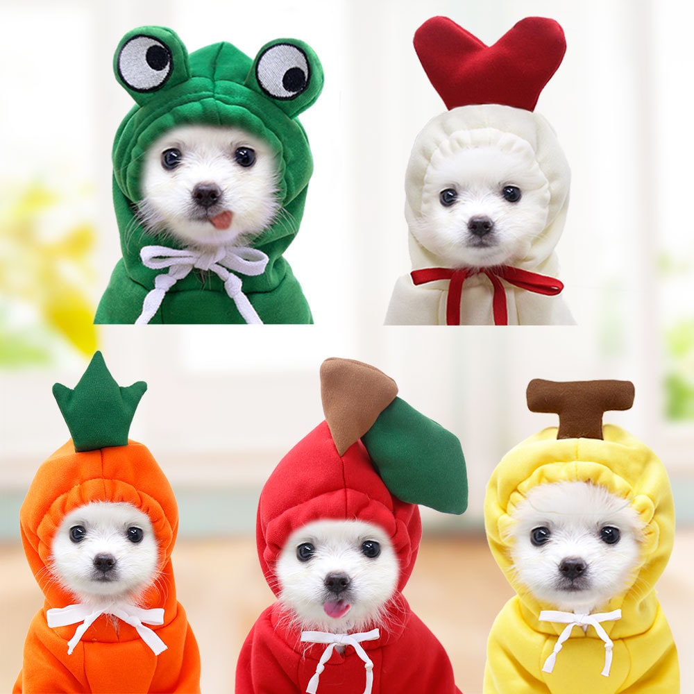 Dog Halloween Costumes and Outfits with 3D Novelty Hood Soft Fleece Hoodie for Small Rain Gear - Image 11