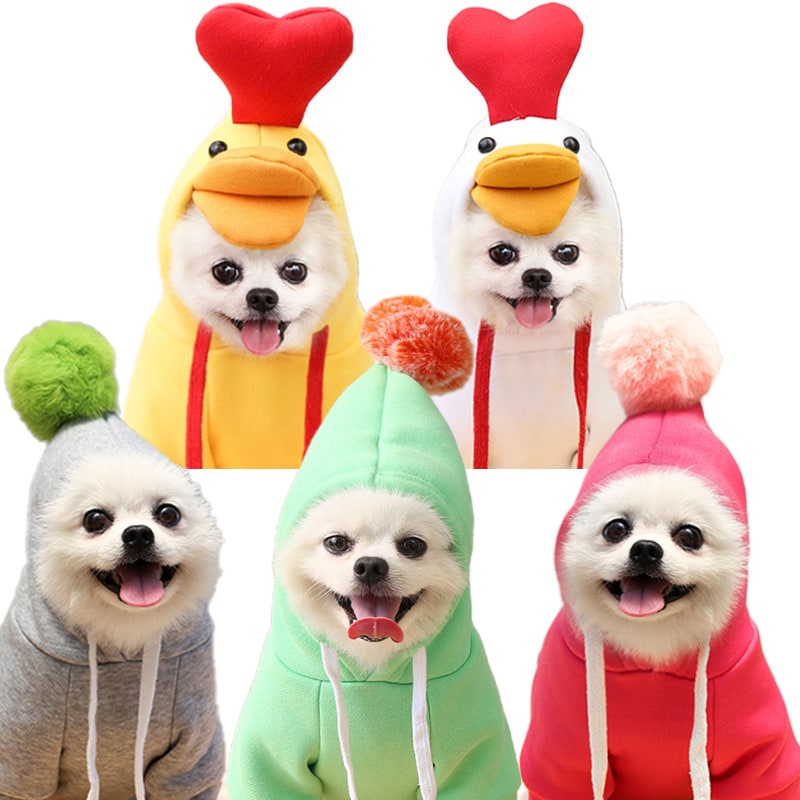 Dog Halloween Costumes and Outfits with 3D Novelty Hood Soft Fleece Hoodie for Small Rain Gear - Image 7