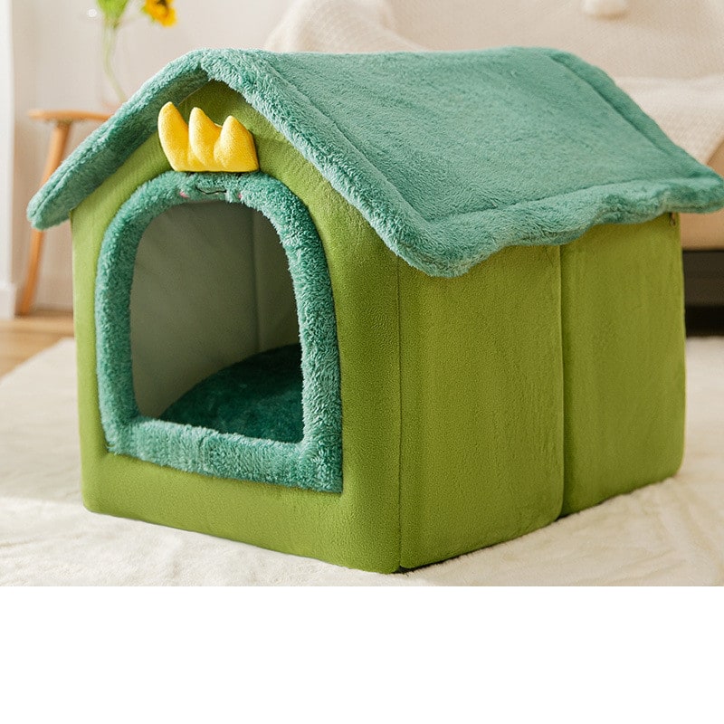 Dog House Bed with Orthopedic Support Plush Enclosed Pet Cave with Removable Cushion X Large - Image 14