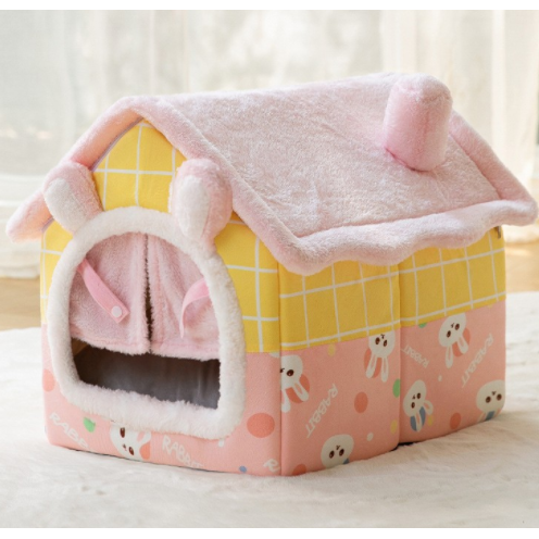 Dog House Bed with Orthopedic Support Plush Enclosed Pet Cave with Removable Cushion X Large - Image 27
