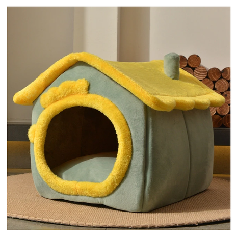 Dog House Bed with Orthopedic Support Plush Enclosed Pet Cave with Removable Cushion X Large - Image 32