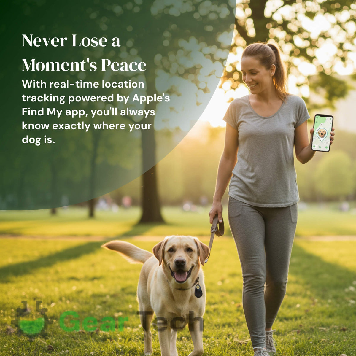 Dog Trackers with GPS and Bluetooth App Water-Resistant Pet with Keyring - Image 2