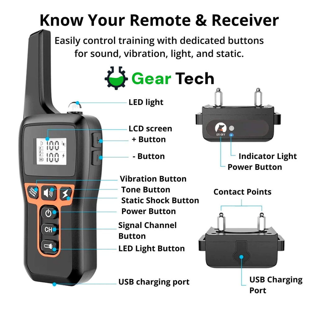 Dog Training Collar Waterproof with Remote Control and Shock Modes - Image 8
