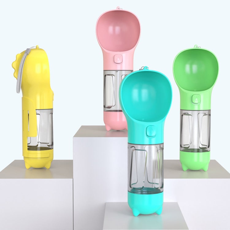 Dog Water Bottle Dispenser with Integrated Bowl and Waste Bag Storage for Outdoor Travel - Image 25