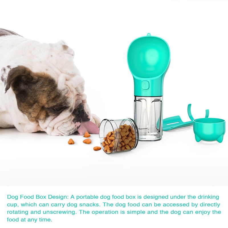 Dog Water Bottle Dispenser with Integrated Bowl and Waste Bag Storage for Outdoor Travel - Image 34