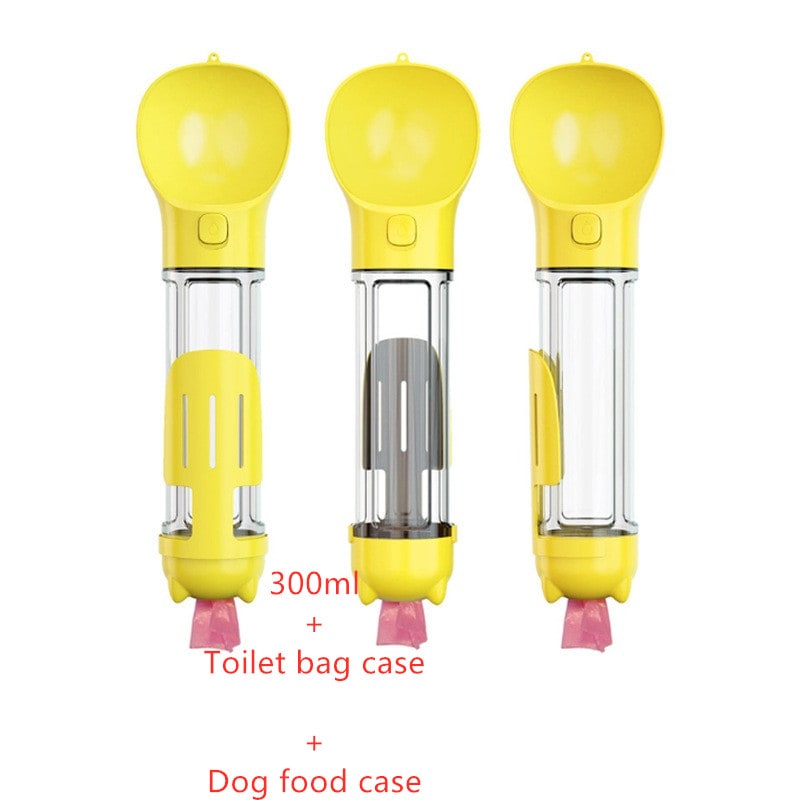 Dog Water Bottle Dispenser with Integrated Bowl and Waste Bag Storage for Outdoor Travel - Image 36