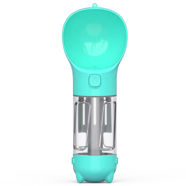 Dog Water Bottle Dispenser with Integrated Bowl and Waste Bag Storage for Outdoor Travel - Image 4